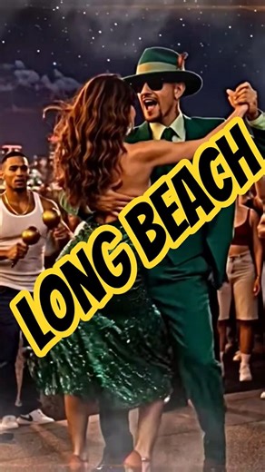 Salsa bajo la luna en Long Beach 🌙💃#shortvideo #short #shortsfeed