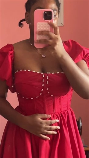 Oh Polly who? This is SIMI-COUTURE, babe. Handmade with love and a sprinkle of delusion ✨😂 #IDesignToo #ohpolly #reddress #fashiondesigner