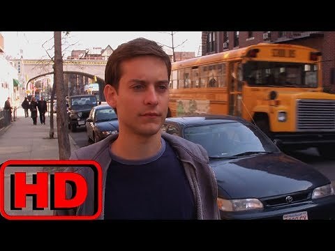 Peter Parker correndo atrás do Ônibus | Homem-Aranha (2002)