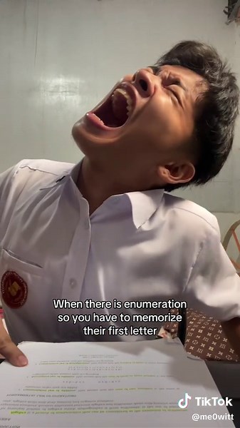 Memorizing First Letters in Enumerations: A College Life Challenge