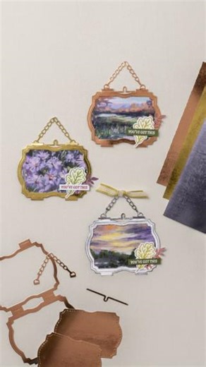 🍂 Make crafts as crisp and colorful as the season with the Autumn Expressions Bundle. 🍂 With these stamps and dies, you can create a paper frame that's simply picturesque. Here’s how: 🍁 Die cut the frame and fold at the center score line. 🍁 Adhere the horizontal piece under the tabs. 🍁 Adhere the rest of the frame. 🍁 Adhere some die-cut paper to create the frame background. 🍁 Finish your frame with a few greetings and embellishments. Falling for this bundle? Shop these products and more i