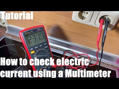 How to check electric current (AC Voltage) using a Multimeter - Alternating current measurements DIY