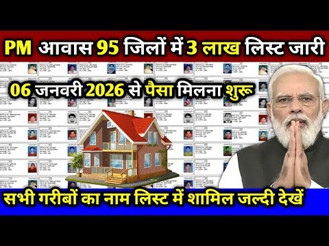 PM आवास योजना में नया रिकॉर्ड, 60 जिलों में 3 लाख घरों की लिस्ट तैयार |Pradhan Mantri Awas Yojana