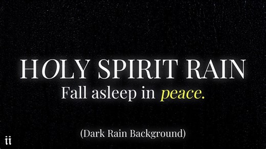 Holy Spirit Rain | Distant Thunder & Calm Rain with Bible Scripture for Sleeping (5 Hours)