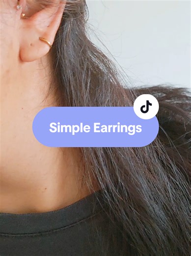 Stylish Simple Earrings for Sensitive Ears