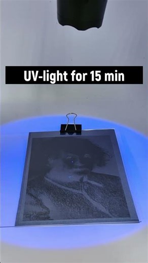 Cyanotype photography! #science #physics #optics