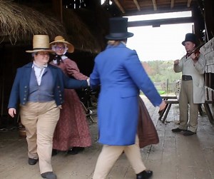 1.7K views · 118 reactions | In 1830s New England, occasions for dancing ranged from casual frolics to formal balls. This Saturday, May 13th, learn about ballroom fashion and etiquette, dancing, historical waltzes, and more. See the daily schedule for details! https://www.osv.org/daily-schedule/2023-05-13/ | Old Sturbridge Village | Facebook