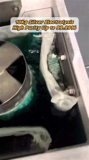 10kg Silver Electrolysis | Refine to 99.99% with Easy Operation