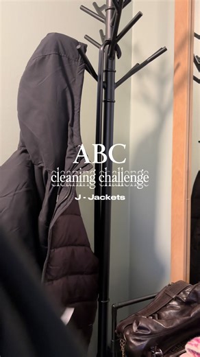 ABC cleaning challenge, J for jackets #cleaningchallenge #cleaningmotivaton #cleanwithme #cleantok #fyp