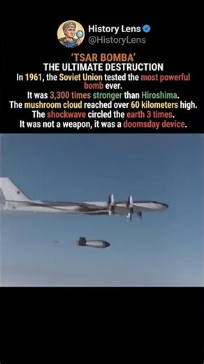 The Largest Explosion in Human History: Tsar Bomba 💥