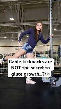 HOT TAKE: cable kickback variations matter WAY less than you think….😅 #gluteworkout #glutes