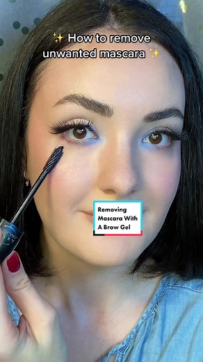 How to Remove Unwanted Mascara with Brow Gel