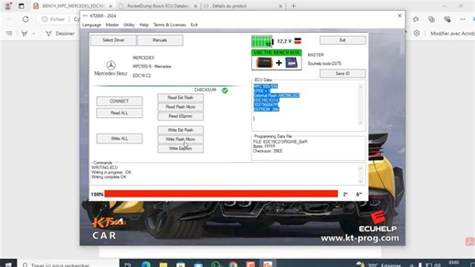 29K views · 1.5K reactions | Clonage EDC16C2 MERCEDES E270 (w211) by KT200 Read ok / write ok Bench mode | Cours en diagnostic et mécanique automobile | Facebook