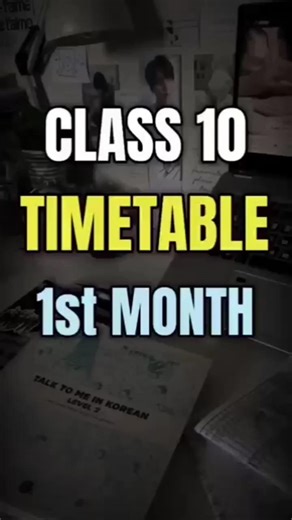 Toppers timetable for class 10 🔥| class 10 timetable 2027 | #shorts​ #class10​