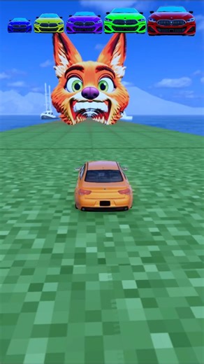 Flatbed Truck Mcqueen | Transportation with Truck - Pothole vs Car #000- Big & Small Cars vs Rainbow