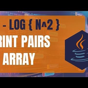Java Dsa 68 • Print total pairs from given array in Java • Quadratic time complexity