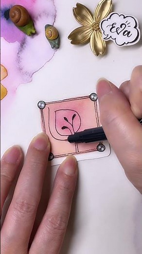 Zentangle Pattern Tangle #POKESCU 禪繞畫入門 禪繞圖樣 (N.2314) how to draw by Eva Wu #bijou #shorts