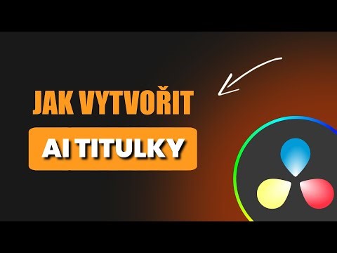 Jak si vytvořit AI titulky | DaVinci resolve tutorial Cz