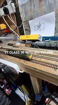 HORNBY TT GAUGE CLASS 50 WITH 21 PIN DECODER AND i PHONE SPEAKER & LEGOMANBIFFO SOUND.BIG SOUND.
