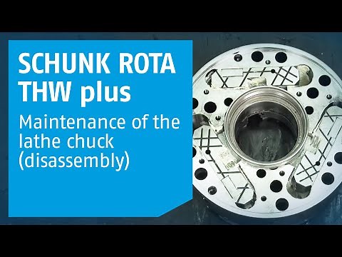 SCHUNK THW-plus: Maintenance of the lathe chuck (dismounting)