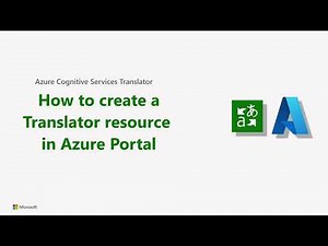 How to create Translator resource