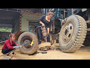 FULL VIDEO: continuously repairing and restoring the truck of the mechanic girl