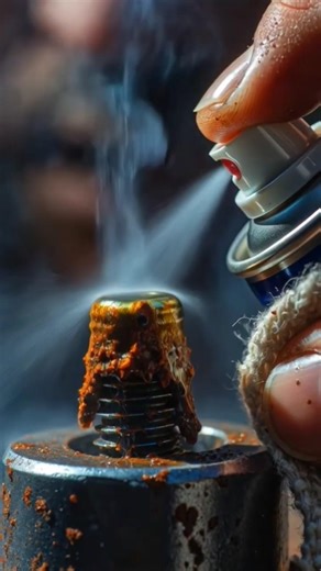 Tiny Metal Fastener Rust Removal | WD-40 Satisfying Cleaning #rustremoval #rustcleaning #viral