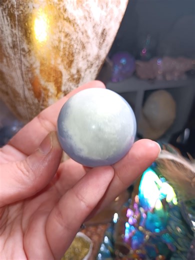 Druzy Blue Chalcedony Sphere 1.5" Aphrodites Designs Chalcedony China Polished Chalcedony Autism Calming Crystal Soothing Empath - Etsy