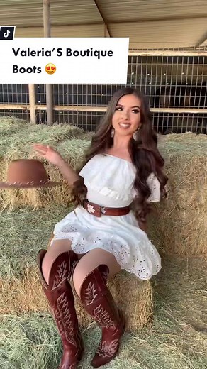 Valeria’S Boutique Boots 😍 What a dream come true! Coming soon! Stay tuned! 🤩 outfit & accessories @valeriasboutique_ 😍 #valeriasboutique #vaquera