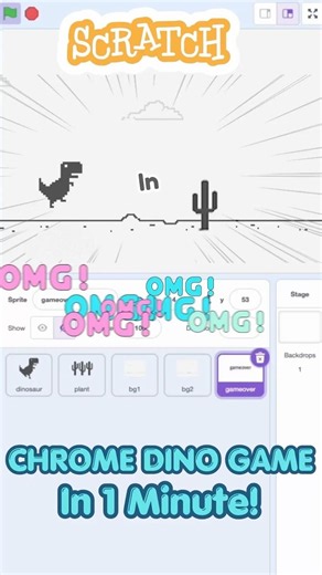 How to Make the Chrome Dinosaur Game in Scratch