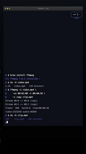 Trim Any Video Lossless in 30 Seconds — FFmpeg