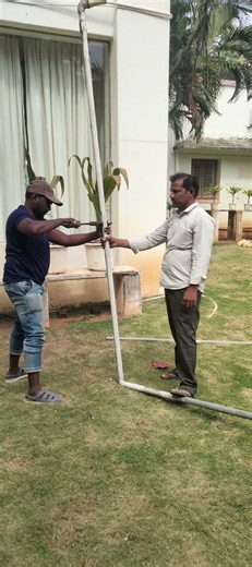 II 1" PVC water supply pipeline arrangement at Collector Bungalow II