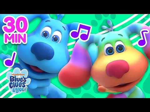Blue & Rainbow Puppy Sing Every Nursery Rhyme #2! 🌈 | 30 Minute Compilation | Blue’s Clues & You!