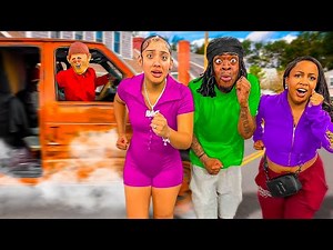 WE FOUND OUT THE CREEPY MAN GOT A VAN & HE CHASED US….