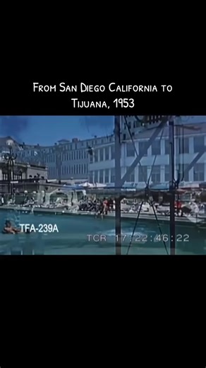 From San Diego, #california to Tijuana — 1953 Just a short drive south, but it felt like stepping into another world. In 1953, you could leave San Diego in the morning and be walking the lively streets of Tijuana minutes later—no long lines, no paperwork, just curiosity and adventure. Different language, different music, different smells in the air… yet everything felt connected by the same road. Cars rolled slowly across the border, pedestrians crossed with ease, and the rhythm of both cities b