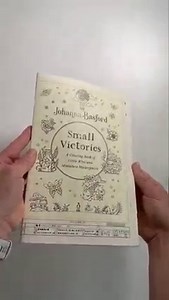 👀 SMALL VICTORIES sneak peek! I shared this over on Instagram earlier, so thought I’d better show you guys too! Here’s a quick flip through the first rough draft of the new book! Ignore all the guidelines and printer bumf and obviously this is NOT the final paper 🫣😂, the size is accurate though. Perfect for pockets, purses and tote bags! Small Victories is a carefully created selection of small motifs, delicate patterns or single page designs that you can colour in a single sitting - because 