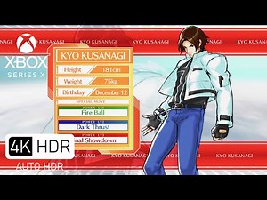 The King of Fighters (KOF) Sky Stage HDR 10-bit - Kyo Playthrough - 4K 60fps Xbox Series X