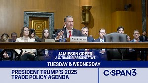 📢 LIVE COVERAGE: President Trump’s trade & tariff policies take center stage in two key hearings this week. 🗓️ TUES (4/8): U.S. Trade Rep. Jamieson Greer before Senate Finance 🗓️ WED (4/9): Greer before House Ways & Means 🕙 Both LIVE at 10am ET 📲 Download the free C-SPAN Now app or watch anytime at C-SPAN.org | C-SPAN