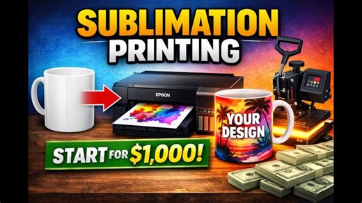 Start a Sublimation Printing Business at Home (Full Beginner Guide) | Alex Lee
