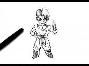How to draw Trunks Chibi (Dragon Ball Super)