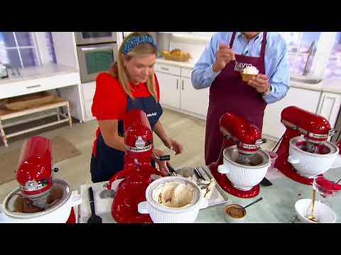 KitchenAid Ice Cream Maker Attachment w/ Ice Cream Scoop on QVC