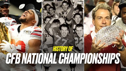 How the college football national championship changed through the decades