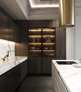 [Hot Item] High Quality Wholesale China Modern Design Black Furniture Kitchen Cabinets