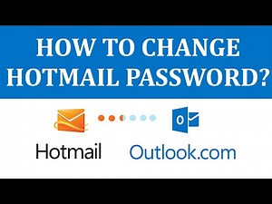 How To Change Hotmail Password | Hotmail.com Password Change Help | Outlook Password Change