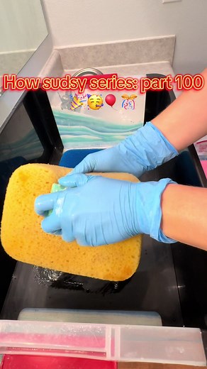 How sudsy series: part 100!!!! I did the top 25 products that were the sudiest, in my opinion😩😍🥵❤️ had to celebrate the 100th video in a big way🥰😘 #suds#cleantok#asmr#satisfying#spongesqueezing