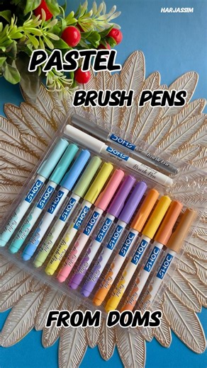 Unboxing Pastel Brush Pens😱 #unboxing #brushpens #youtube #viral #trending #harjassim #ytshorts #yt
