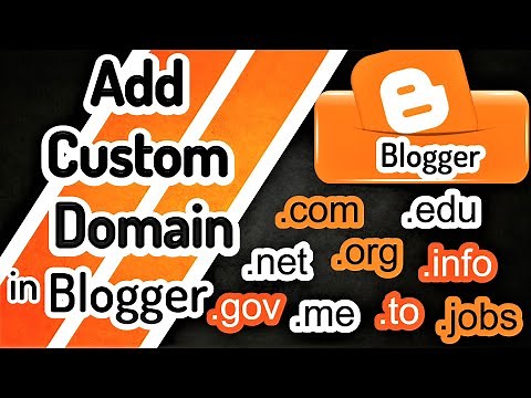 Add a Custom Domain on Blogger | Be Professional Blogger