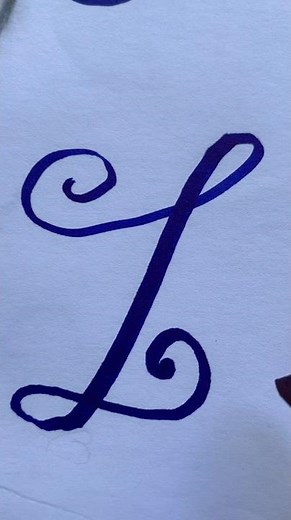 Comment écrire lettre “L “ #calligraphie #pourtoi , #écriture , #satisfaisant , #cursive