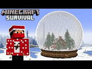GIANT Christmas Snow Globe! - Minecraft 1.19 Survival | Episode 44