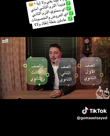 مراجعة الترم الثاني مع جمعة السيد لطلاب ٣ ثانوي